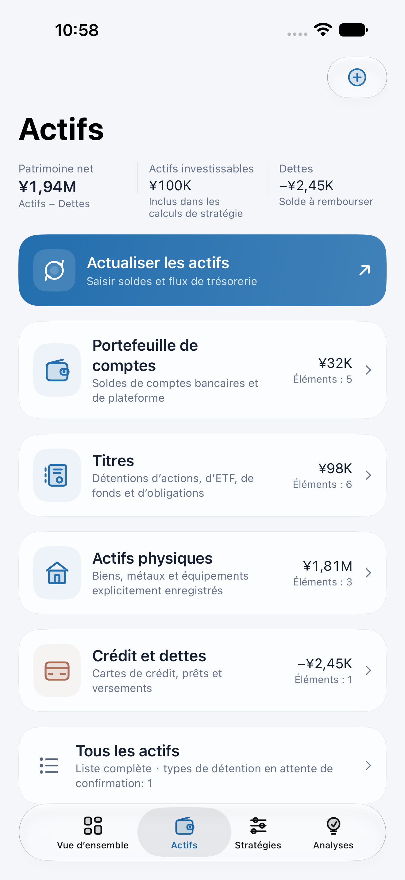 Écrans réels de l’app · Données de démonstration